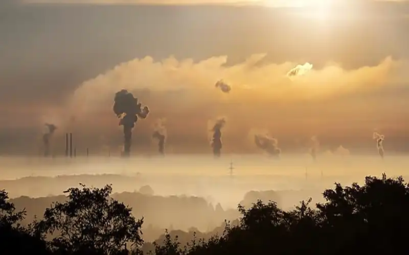 smog spowodowany przemysłem