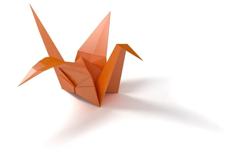 origami łabędź